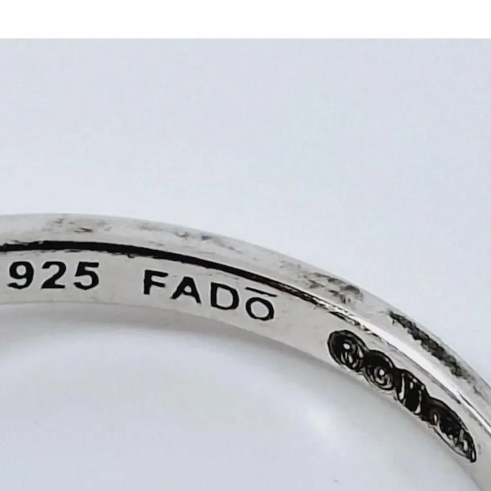 Silver & CZ Band Ring - Size 10.75